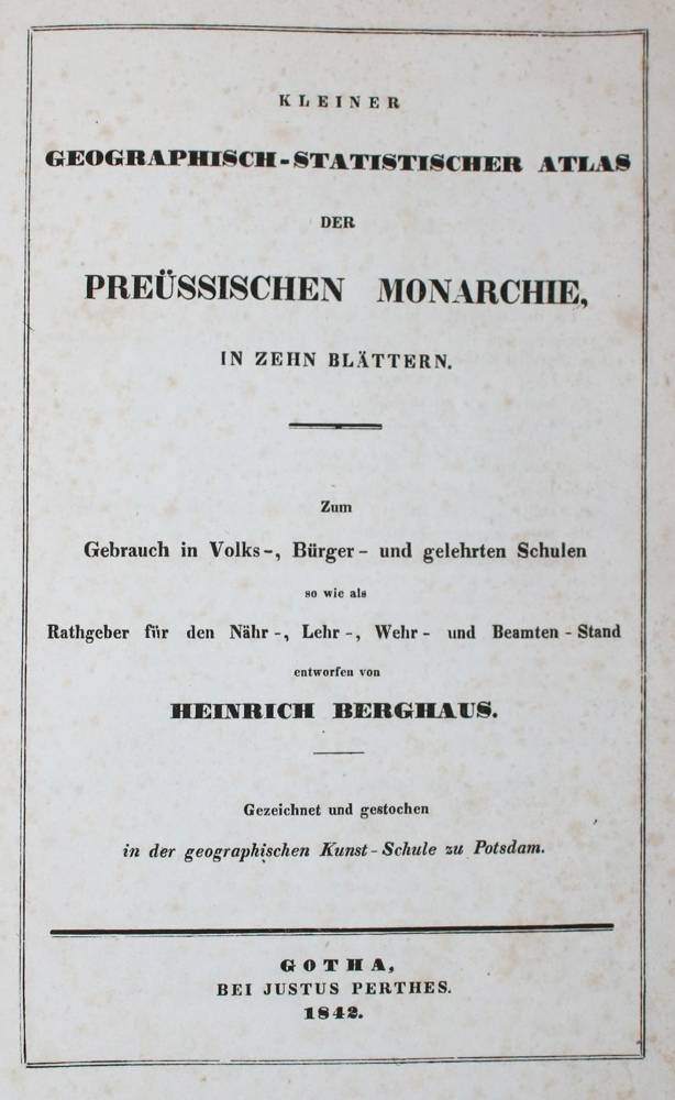 Große Abbildung Nr.1: 138-2573 Berghaus,H.: (Verschiedene Länder - Geschichte, Atlanten)