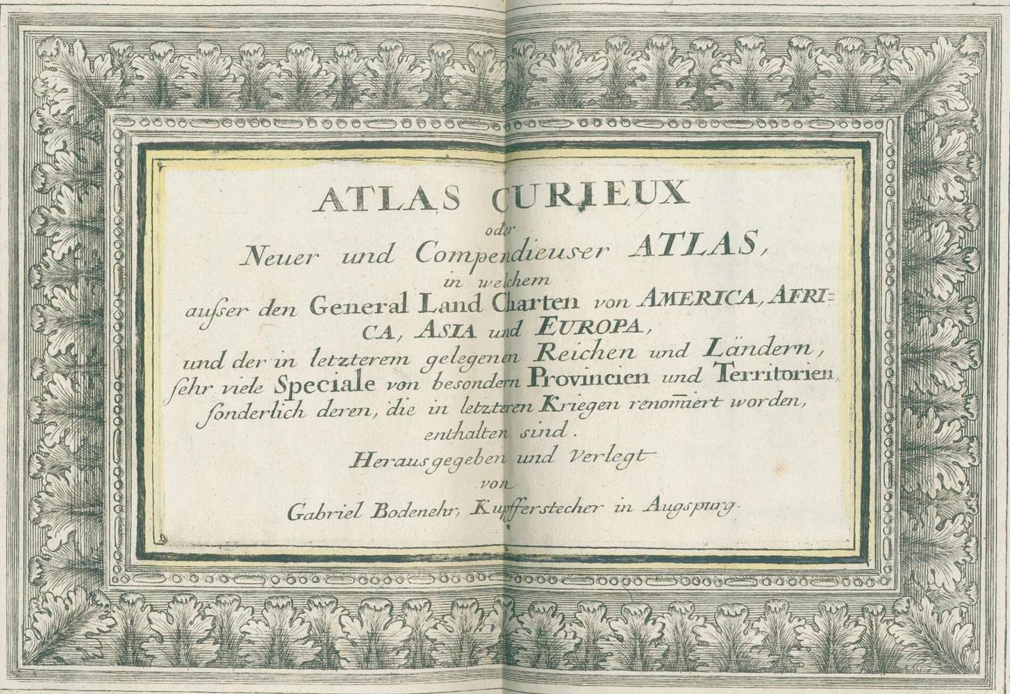 Große Abbildung Nr.1: 138-2574 Bodenehr,G.: (Verschiedene Länder - Geschichte, Atlanten)