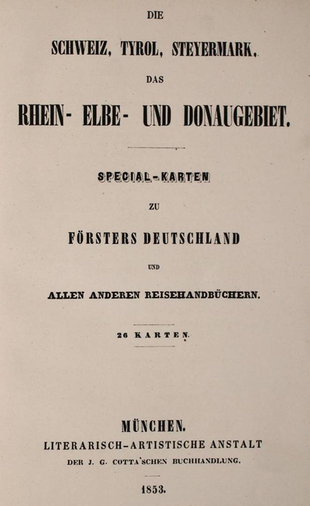Große Abbildung Nr.1: 138-2576 (Förster,E.).: (Verschiedene Länder - Geschichte, Atlanten)