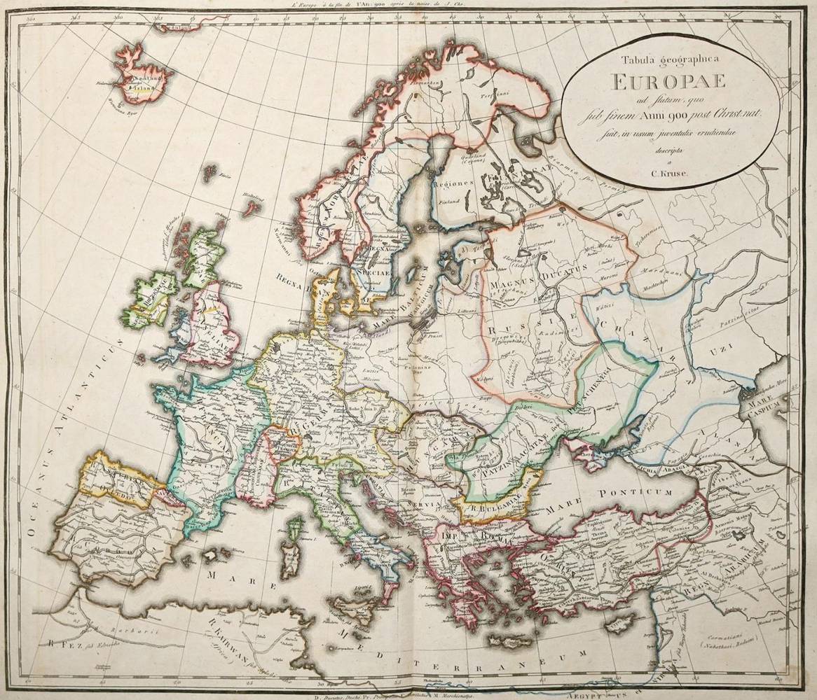 Große Abbildung Nr.1: 138-2580 Kruse,C.: (Verschiedene Länder - Geschichte, Atlanten)