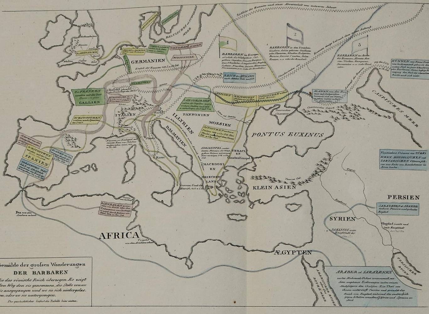 Große Abbildung Nr.1: 138-2581 Le Sage,A. (d.i. E.A. de Las Cases).: (Verschiedene Länder - Geschichte, Atlanten)
