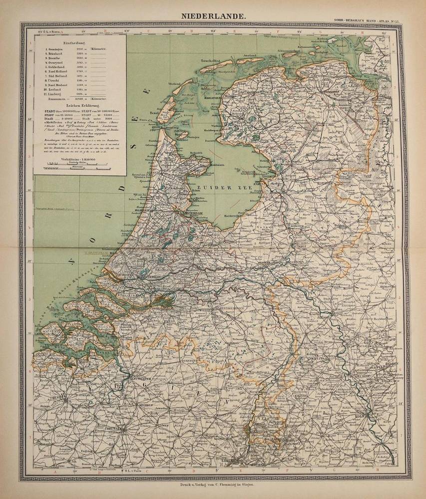 Große Abbildung Nr.1: 138-2588 Sohr-Berghaus.: (Verschiedene Länder - Geschichte, Atlanten)