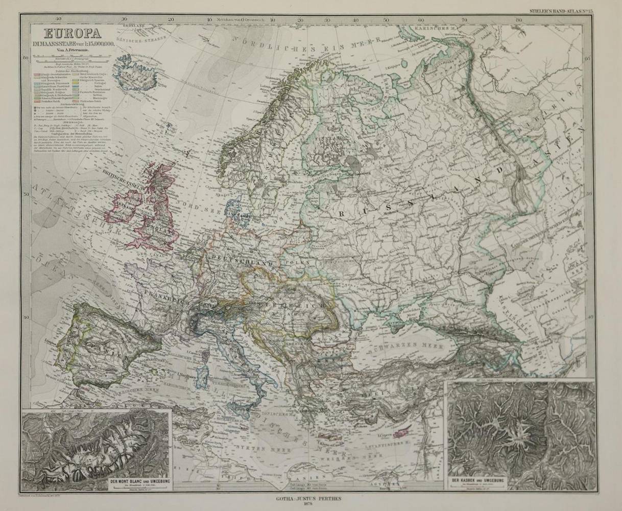Große Abbildung Nr.2: 138-2592 Stieler,A.: (Verschiedene Länder - Geschichte, Atlanten)