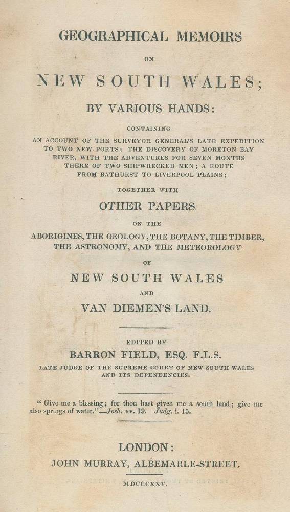Große Abbildung Nr.1: 138-2595 Field,B. (Hrsg.).: (Verschiedene Länder - Geschichte, Australien)