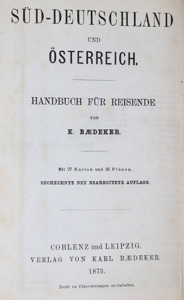 Große Abbildung Nr.1: 138-2596 Mittel- und Nord-Deutschland.: (Verschiedene Länder - Geschichte, Baedeker)
