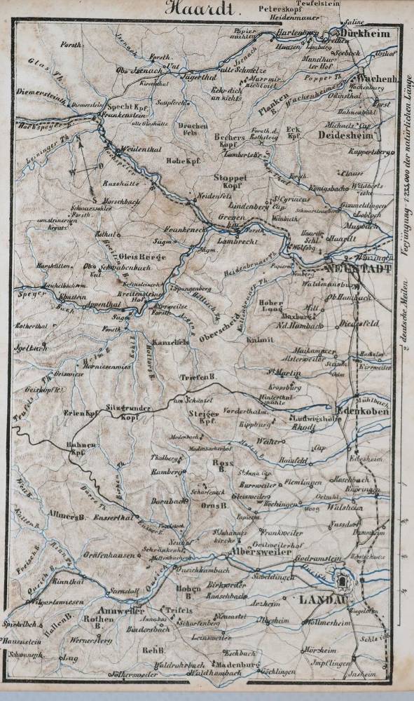 Große Abbildung Nr.1: 138-2597 Rheinlande, Die.: (Verschiedene Länder - Geschichte, Baedeker)