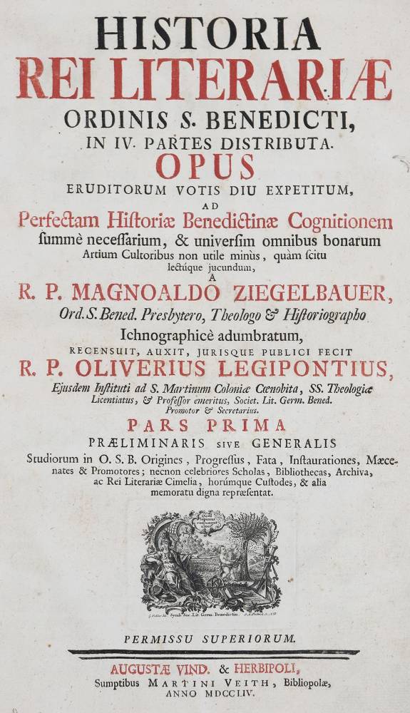 Große Abbildung Nr.1: 138-26 Ziegelbauer,M.: (Benediktiner)