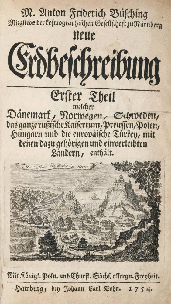 Große Abbildung Nr.1: 138-2614 Büsching,A.F.: (Verschiedene Länder - Geschichte)