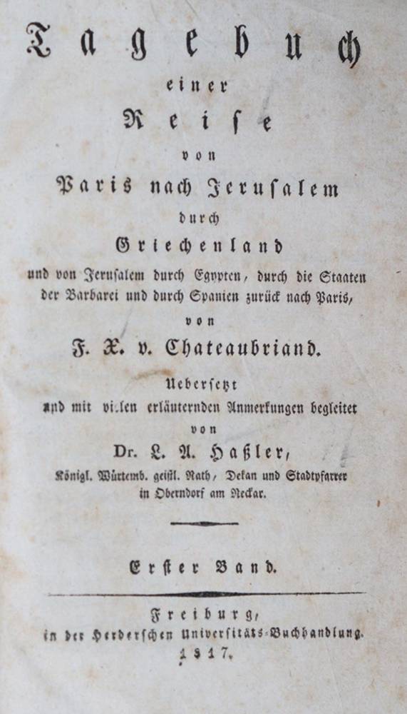 Große Abbildung Nr.1: 138-2618 Chateaubriand,F.-R.: (Verschiedene Länder - Geschichte)