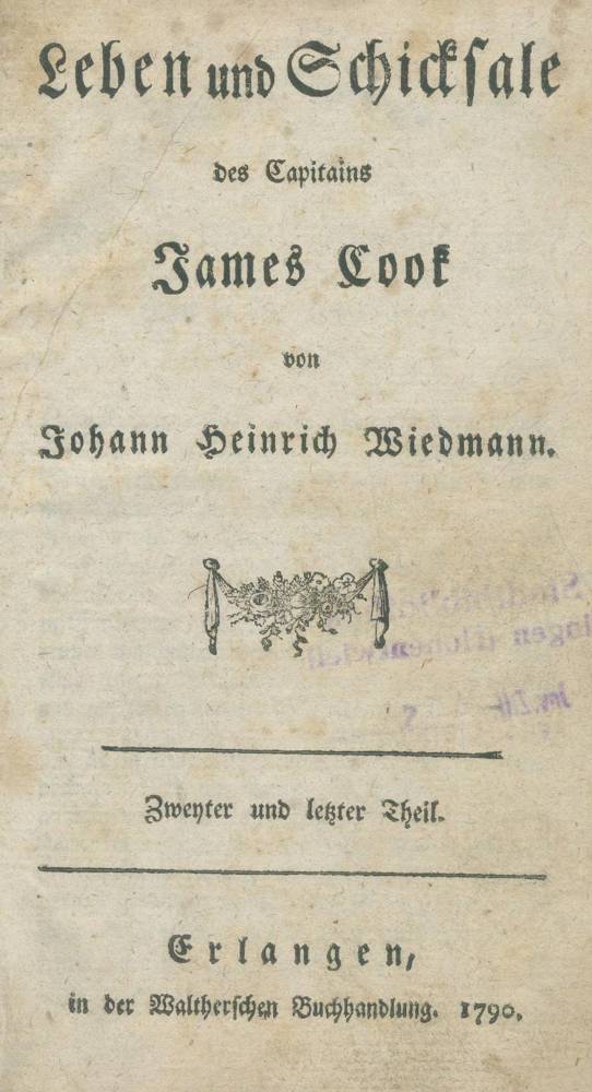 Große Abbildung Nr.1: 138-2622 Wiedmann,J.H.: (Verschiedene Länder - Geschichte, Cook)