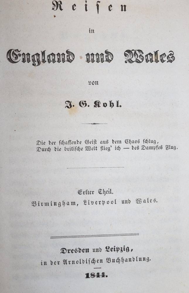 Große Abbildung Nr.1: 138-2649 Kohl,J.G.: (Verschiedene Länder - Geschichte, Grossbritannien)