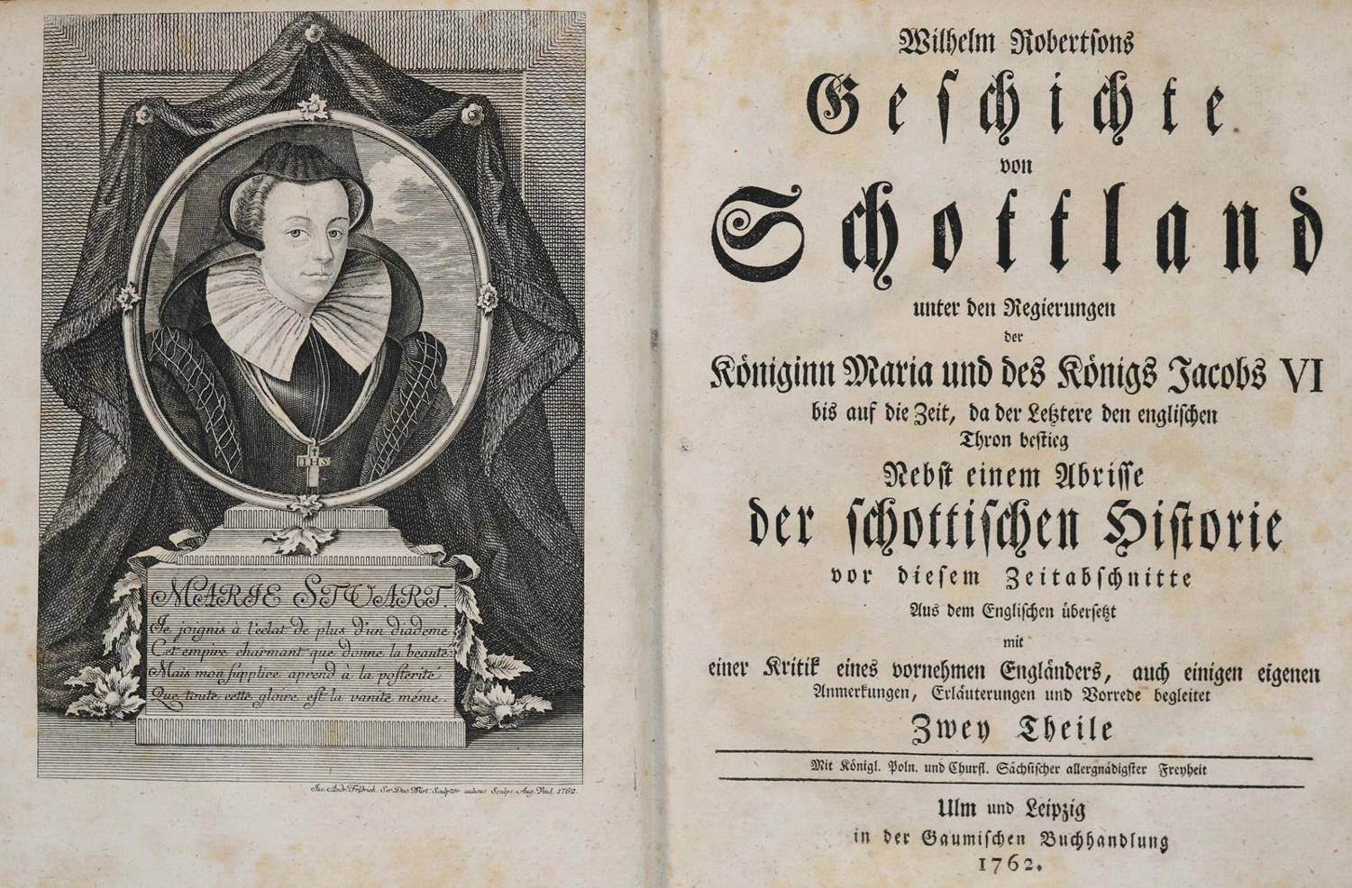 Große Abbildung Nr.1: 138-2651 Robertson,W.: (Verschiedene Länder - Geschichte, Grossbritannien, Schottland)