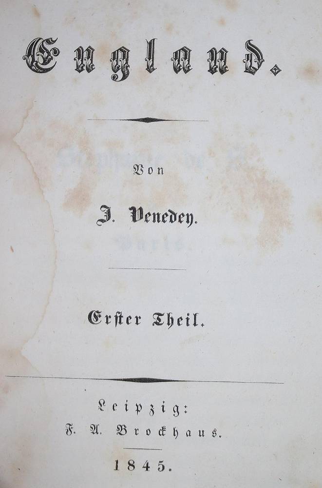 Große Abbildung Nr.1: 138-2654 Venedey,J.: (Verschiedene Länder - Geschichte, Grossbritannien)