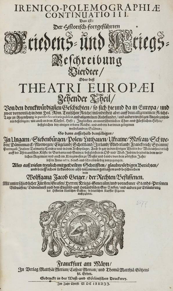 Große Abbildung Nr.2: 138-2677 Merian,M.: (Verschiedene Länder - Geschichte)