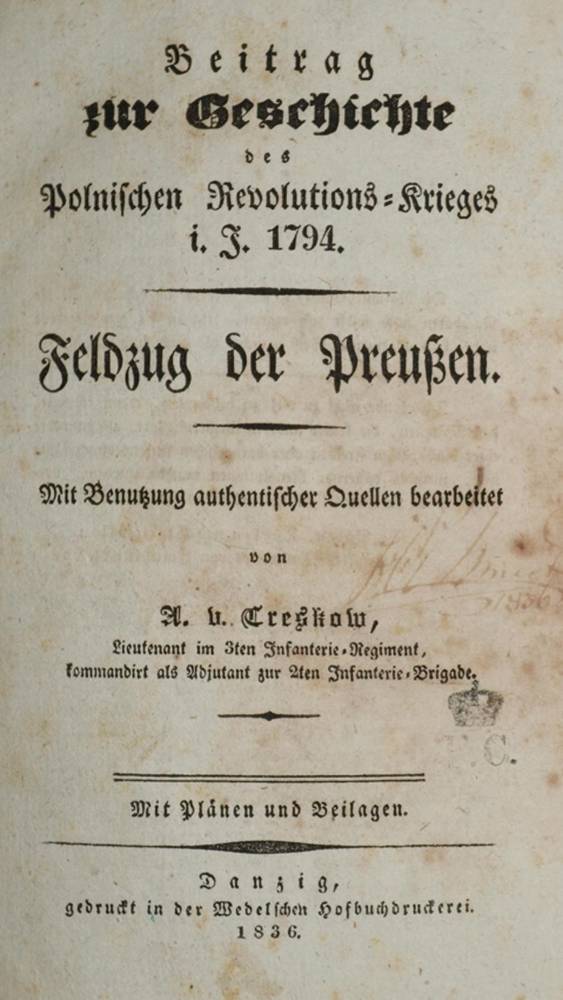 Große Abbildung Nr.1: 138-2688 Treskow,A.v.: (Verschiedene Länder - Geschichte, Polen)