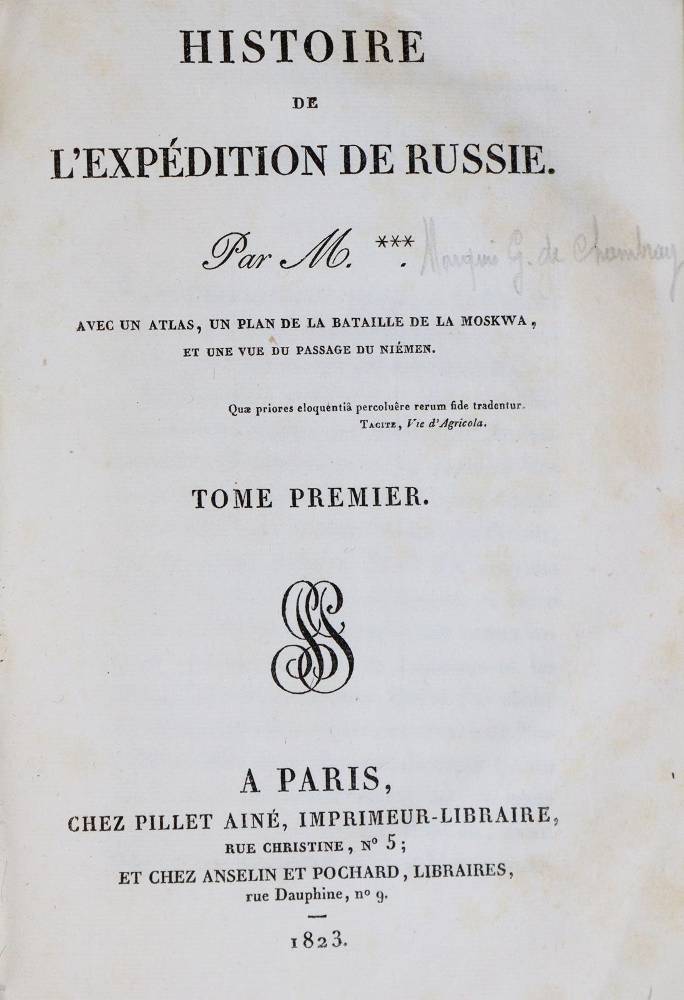 Große Abbildung Nr.1: 138-2700 Chambray,G.de.: (Verschiedene Länder - Geschichte, Russland)