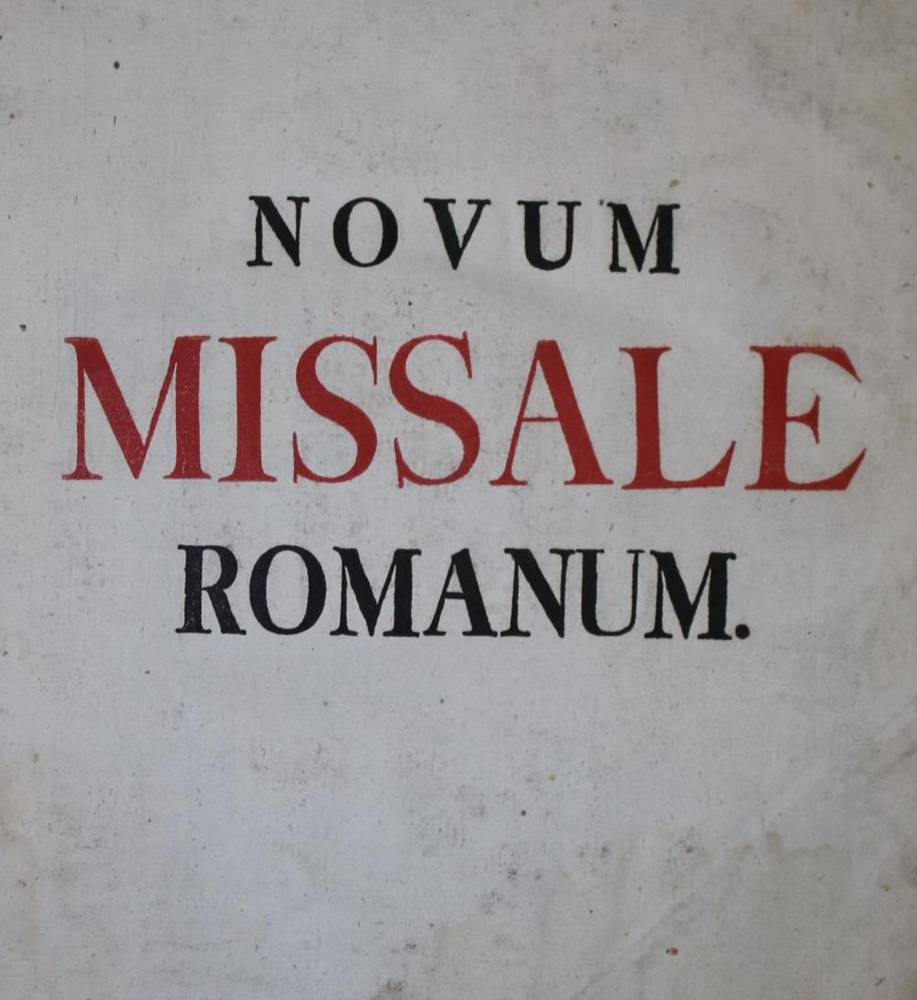 Große Abbildung Nr.1: 138-271 Novum Missale Romanum.: (Alte Drucke, Handschriften und Theologie)