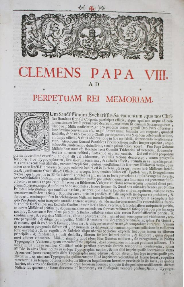 Große Abbildung Nr.2: 138-271 Novum Missale Romanum.: (Alte Drucke, Handschriften und Theologie)