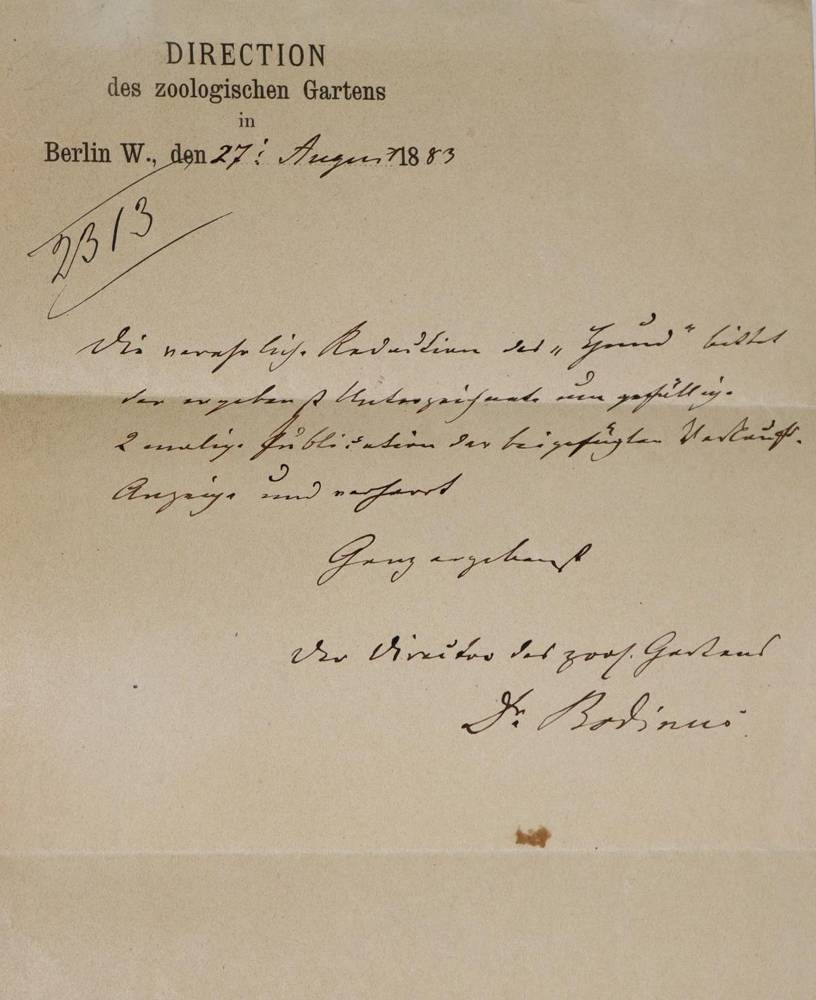 Große Abbildung Nr.2: 138-2760 Bodinus, Heinrich,: (Autographen)