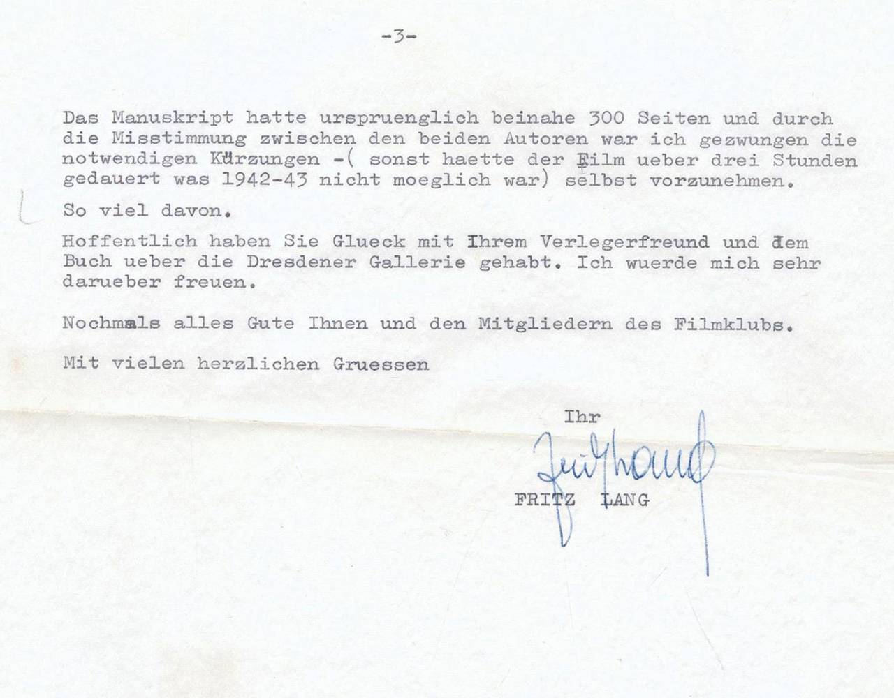 Große Abbildung Nr.3: 138-2763 Lang, Fritz (eig. Friedrich Christian Anton),: (Film - Theater - Tanz)