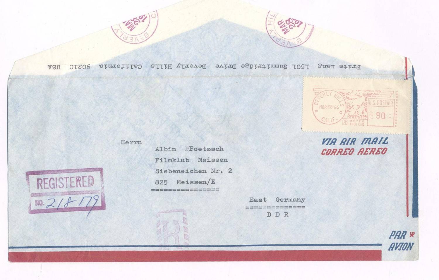 Große Abbildung Nr.2: 138-2764 Lang, Fritz (eig. Friedrich Christian Anton),: (Film - Theater - Tanz)