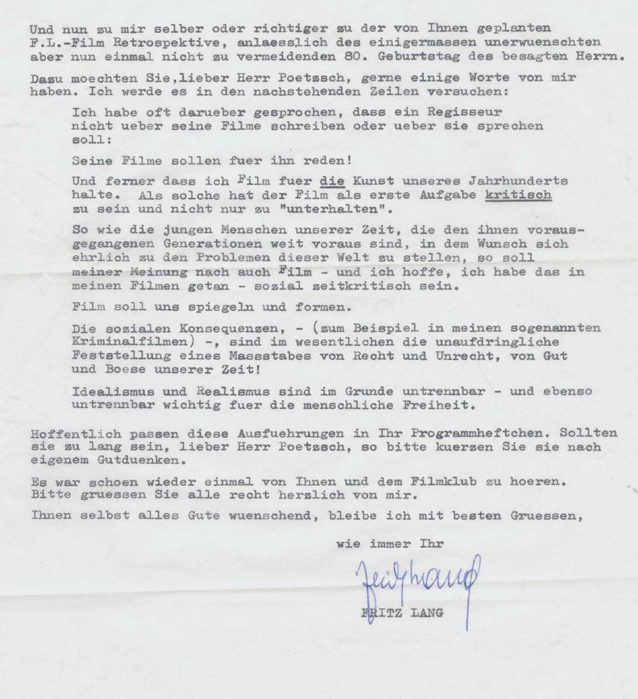 Große Abbildung Nr.2: 138-2765 Lang, Fritz (eig. Friedrich Christian Anton),: (Film - Theater - Tanz)