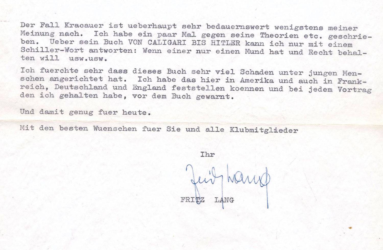 Große Abbildung Nr.2: 138-2772 Lang, Fritz (eig. Friedrich Christian Anton),: (Film - Theater - Tanz)