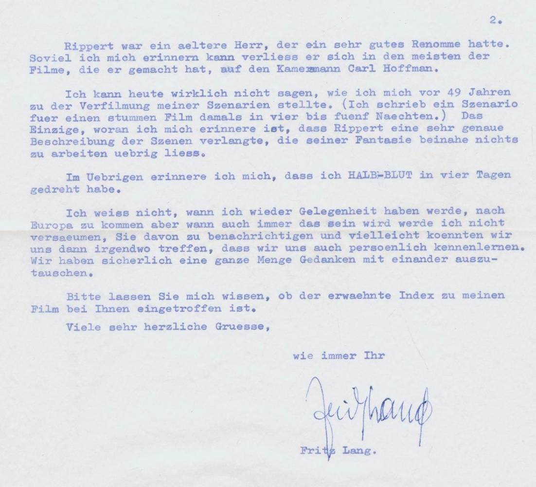 Große Abbildung Nr.2: 138-2773 Lang, Fritz (eig. Friedrich Christian Anton),: (Film - Theater - Tanz)