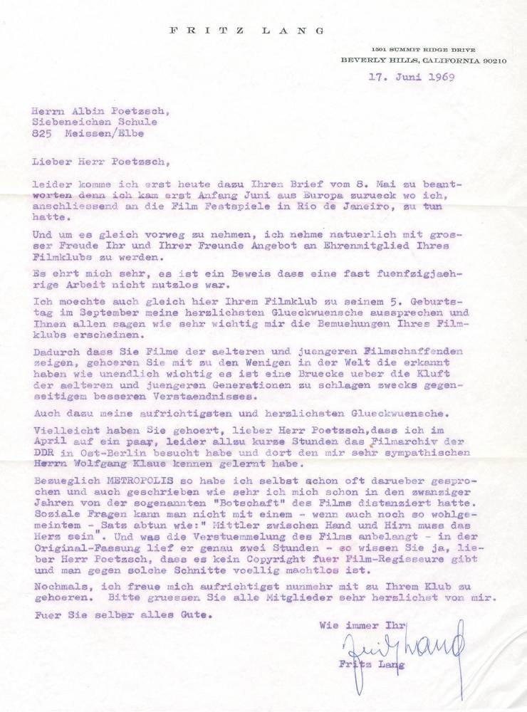 Große Abbildung Nr.1: 138-2777 Lang, Fritz (eig. Friedrich Christian Anton),: (Film - Theater - Tanz)