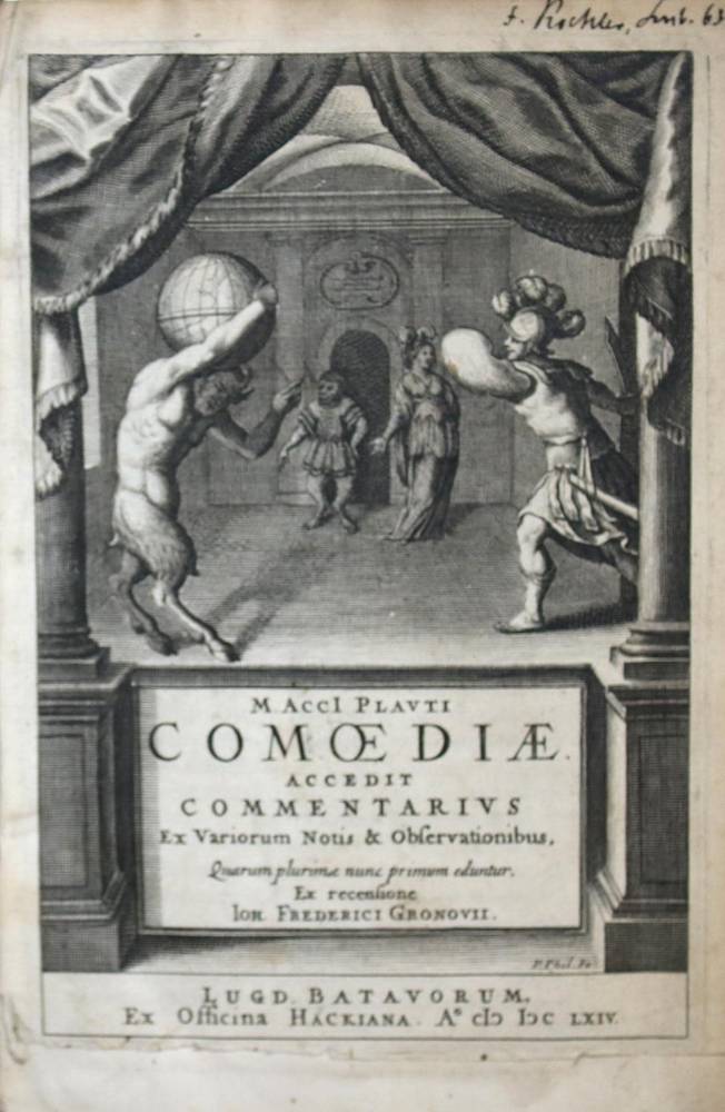 Große Abbildung Nr.1: 138-288 Plautus,T.M.: (Alte Drucke, Handschriften und Theologie)