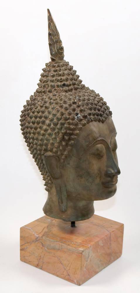 Große Abbildung Nr.2: 138-2881 Großer Buddha Kopf.: (Asiatika, Buddha)