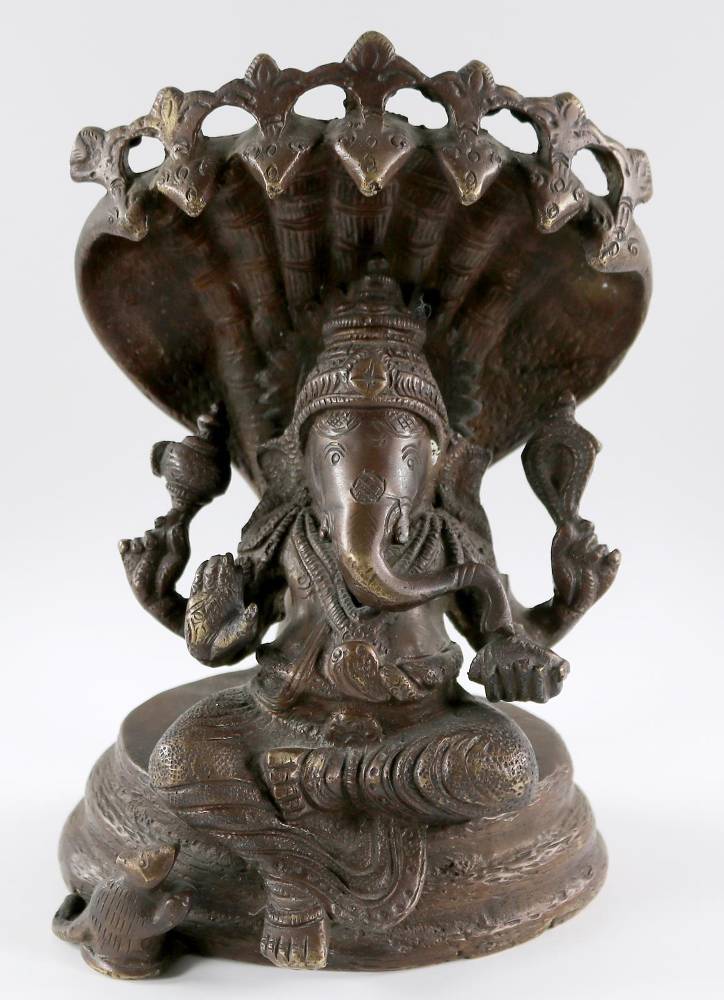 Große Abbildung Nr.1: 138-2886 Ganesha Bronze.: (Asiatika)