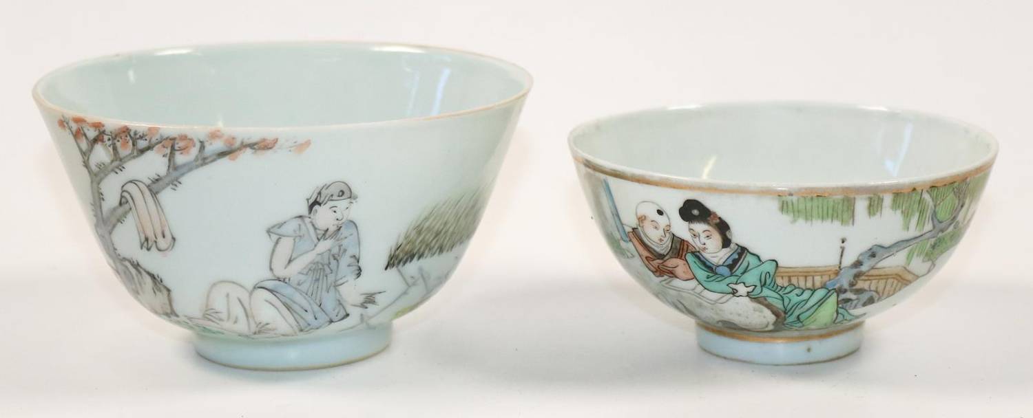 Große Abbildung Nr.1: 138-2906 Paar Bowls China: (Asiatika, Porzellan u. Keramik)
