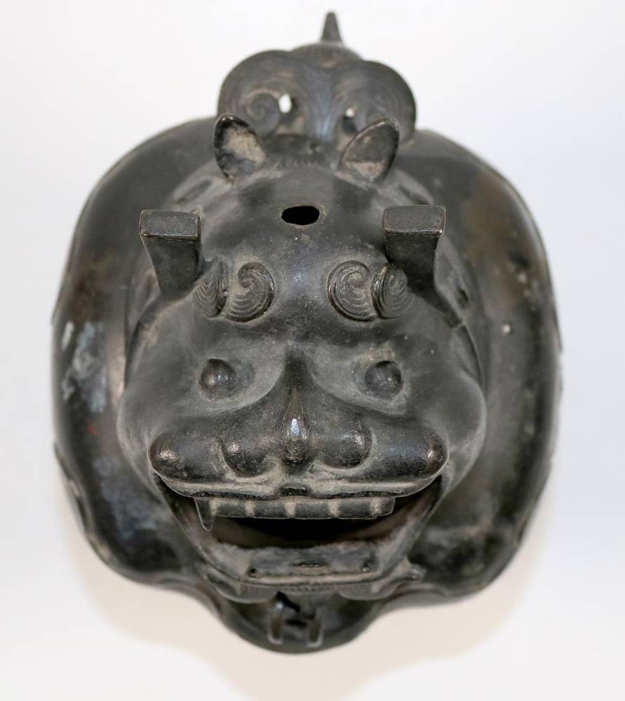 Große Abbildung Nr.3: 138-2912 Bronze Räuchergefäss: (Asiatika, Ritualgegenstände)