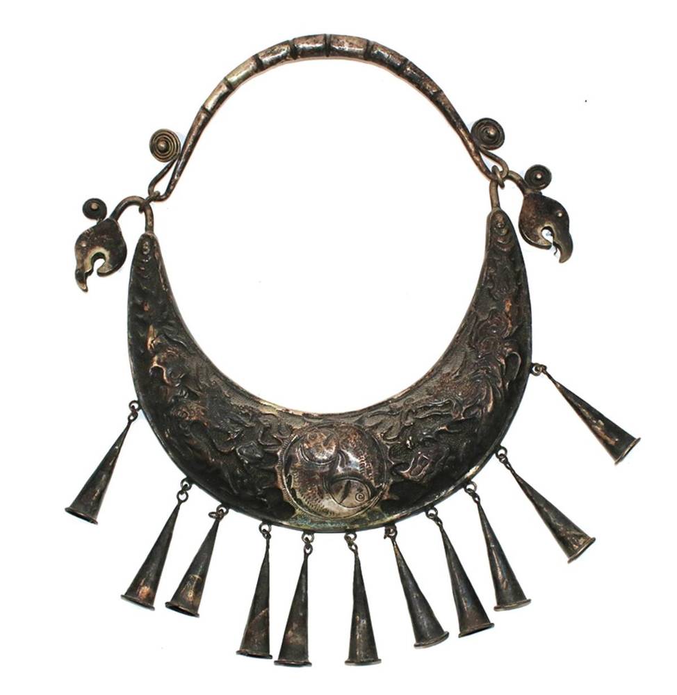Große Abbildung Nr.1: 138-2928 Prachtcollier mit Garuda.: (Asiatika, Schmuck)