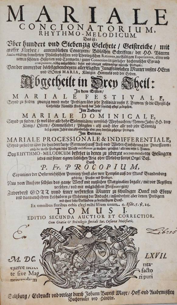 Große Abbildung Nr.1: 138-295 Prokop von Templin.: (Alte Drucke, Handschriften und Theologie)