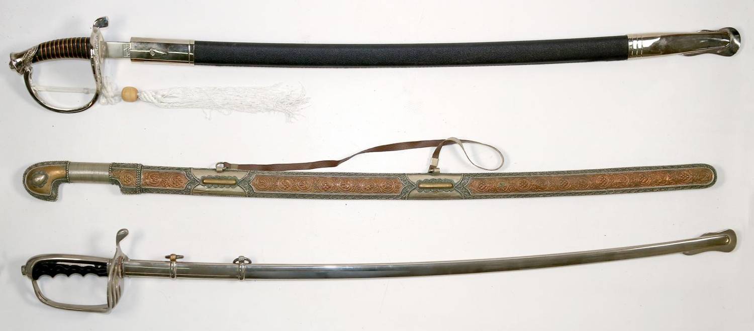 Große Abbildung Nr.1: 138-2962 Säbel, Degen.: (Militaria)