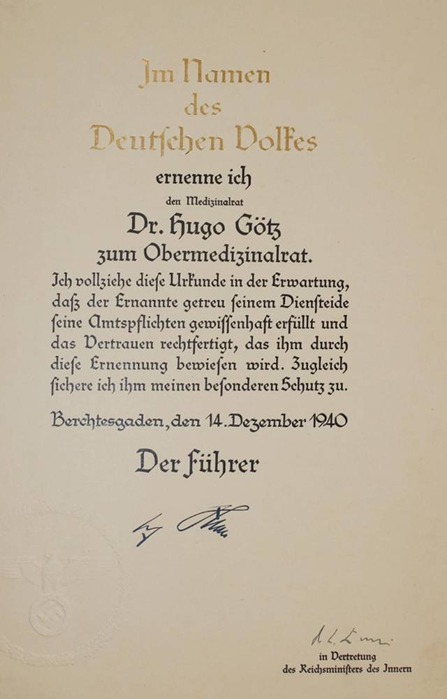 Große Abbildung Nr.1: 138-2964 Verleihungsurkunde: (Militaria)