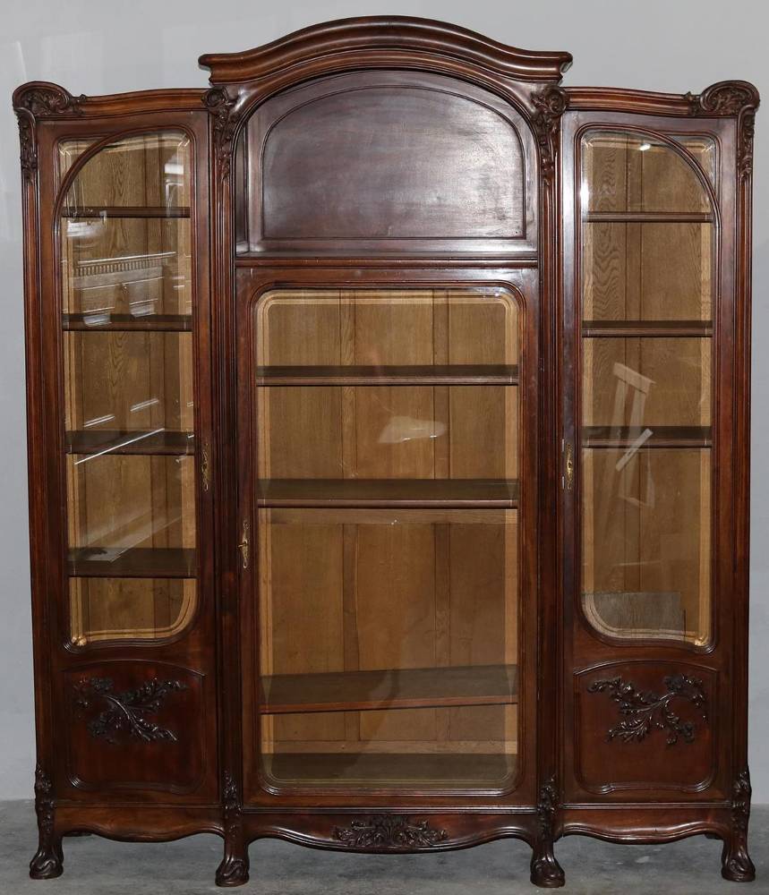 Große Abbildung Nr.2: 138-2993 Salonschrank Jugendstil.: (Möbel, Schränke)