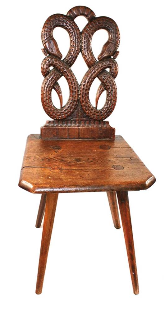 Große Abbildung Nr.1: 138-3000 Schlangenstuhl Barock: (Möbel, Stühle)