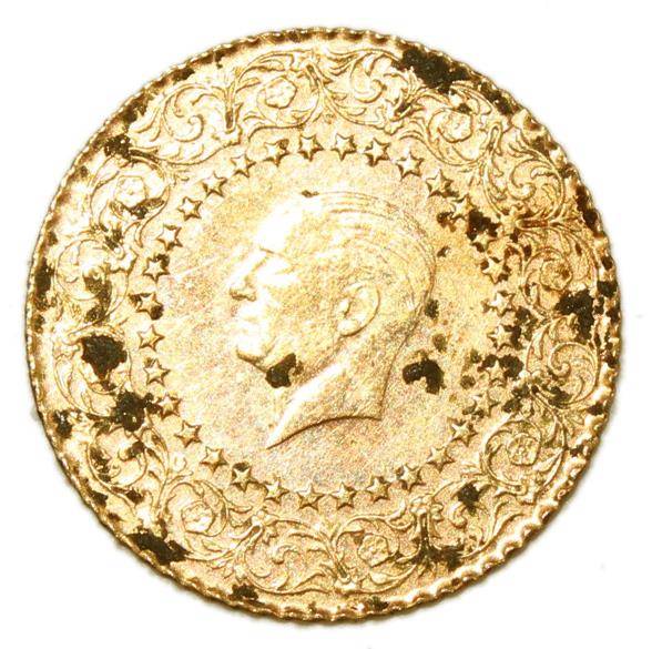 Große Abbildung Nr.1: 138-3010 Türkei Goldmünze: (Münzen und Medaillen, Goldmünzen)