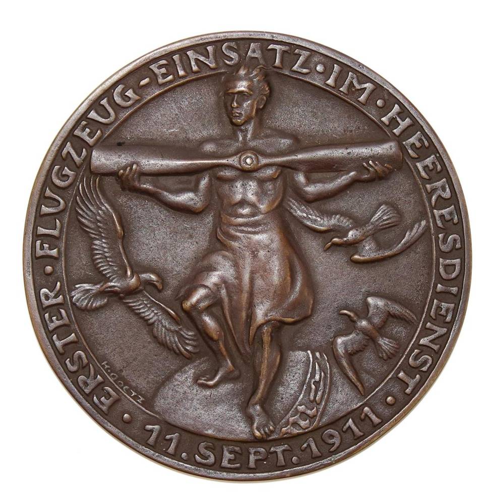 Große Abbildung Nr.1: 138-3040 Bronzemedaille.: (Münzen und Medaillen, Zeppelin)