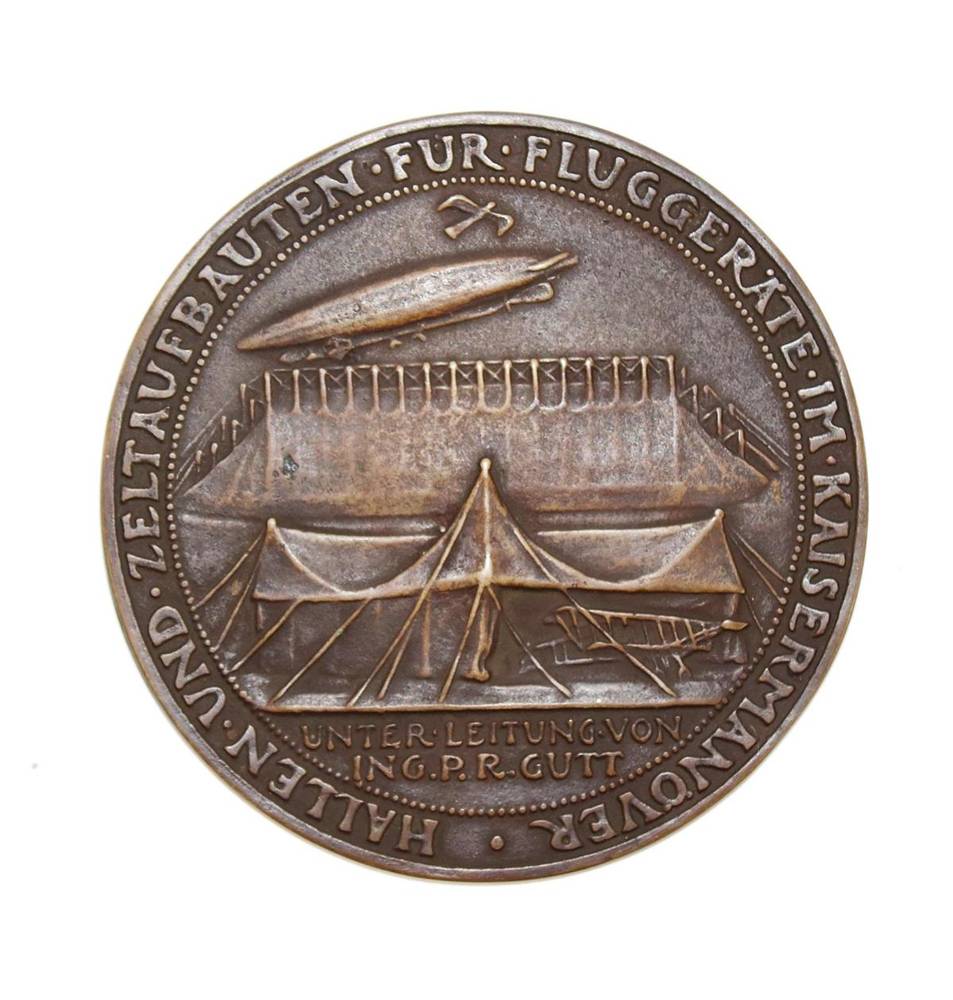 Große Abbildung Nr.2: 138-3040 Bronzemedaille.: (Münzen und Medaillen, Zeppelin)