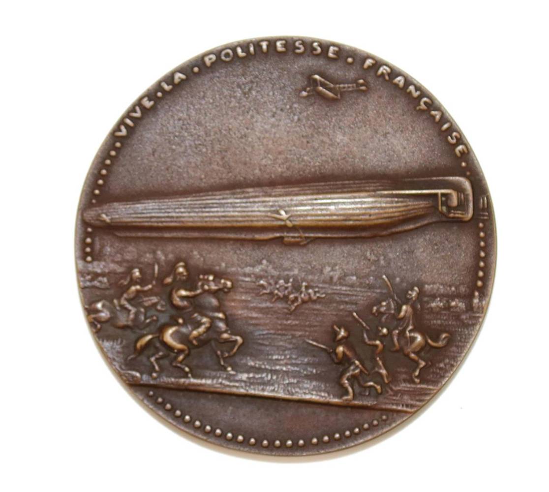 Große Abbildung Nr.2: 138-3041 Bronzemedaille: (Münzen und Medaillen, Zeppelin)