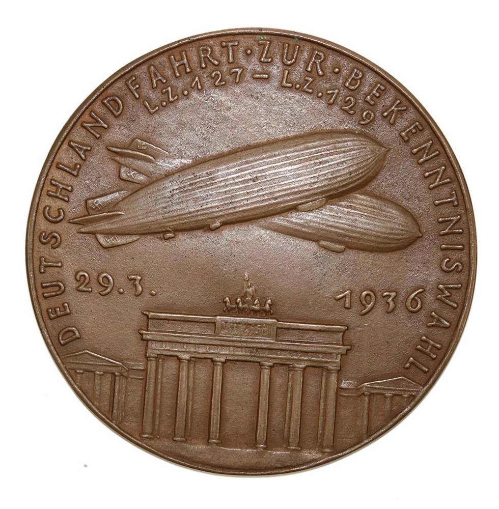 Große Abbildung Nr.2: 138-3043 Deutschlandfahrt: (Münzen und Medaillen, Zeppelin)
