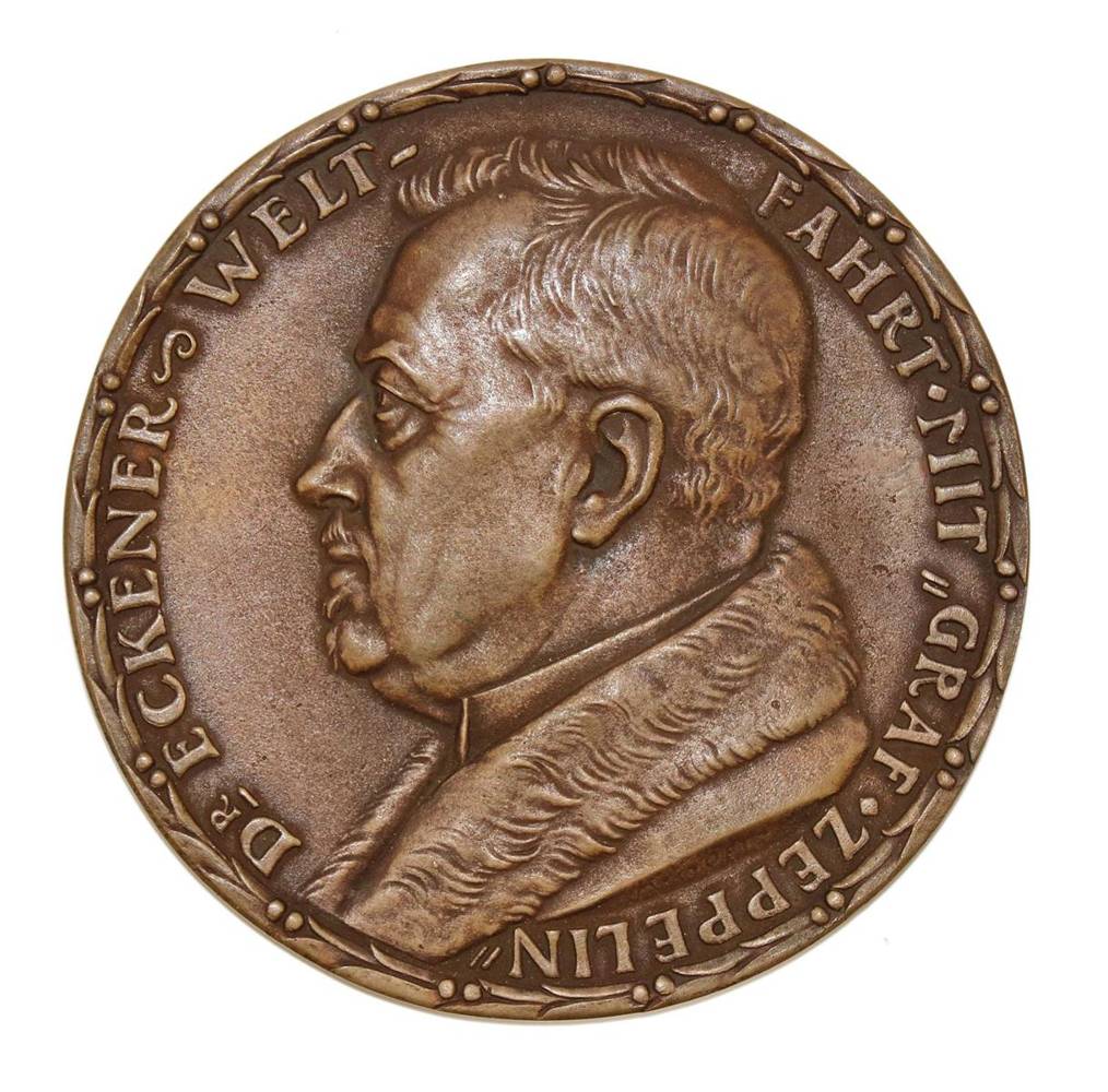 Große Abbildung Nr.1: 138-3046 Dr. Eckener's: (Münzen und Medaillen, Zeppelin)