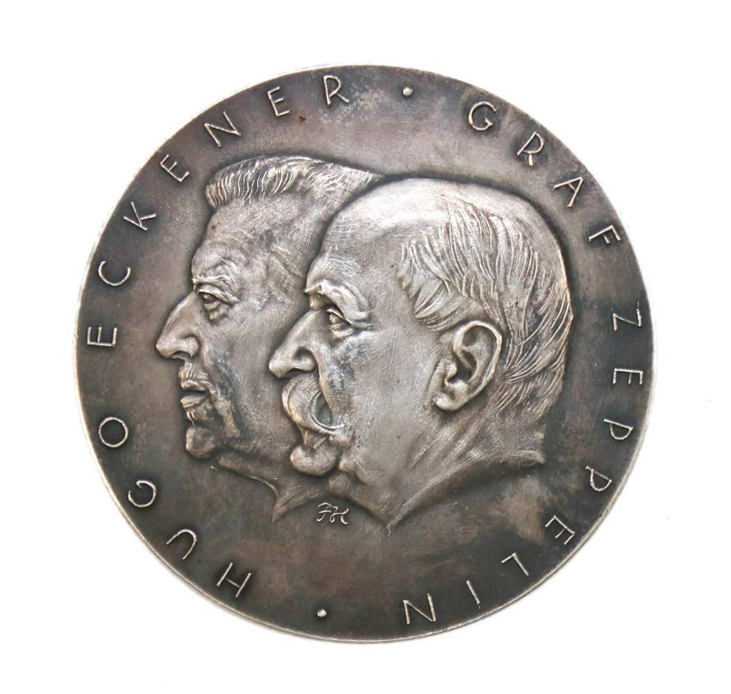 Große Abbildung Nr.1: 138-3051 Friedrich Wilhelm Hörnlein.: (Münzen und Medaillen, Zeppelin)
