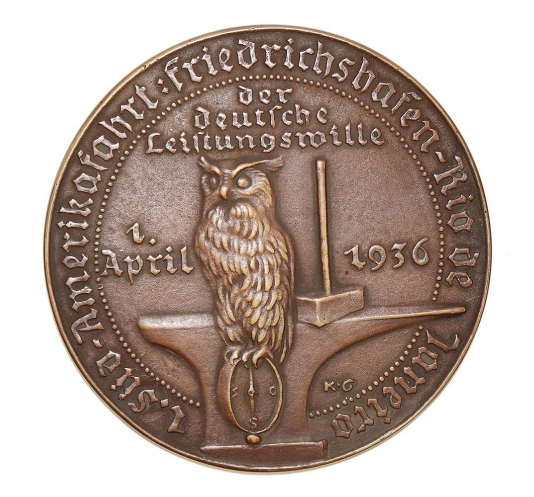 Große Abbildung Nr.1: 138-3059 Medaille: (Münzen und Medaillen, Zeppelin)