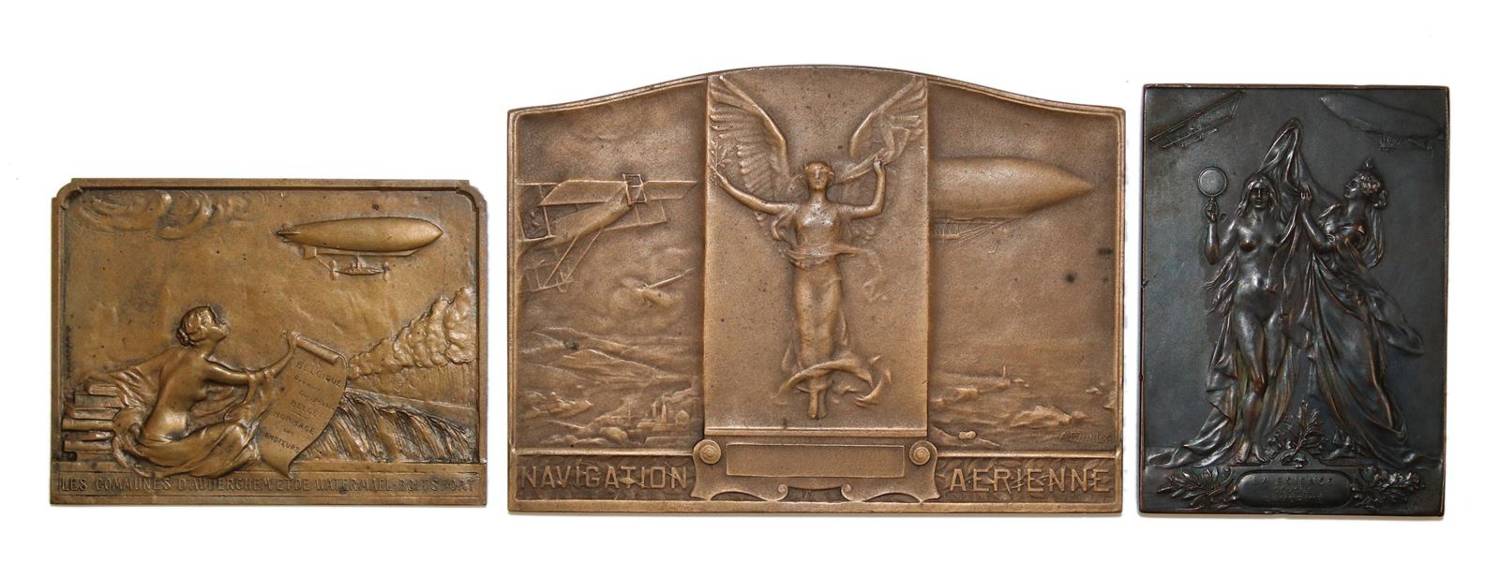 Große Abbildung Nr.1: 138-3062 Plaketten zum Thema: (Münzen und Medaillen, Zeppelin)