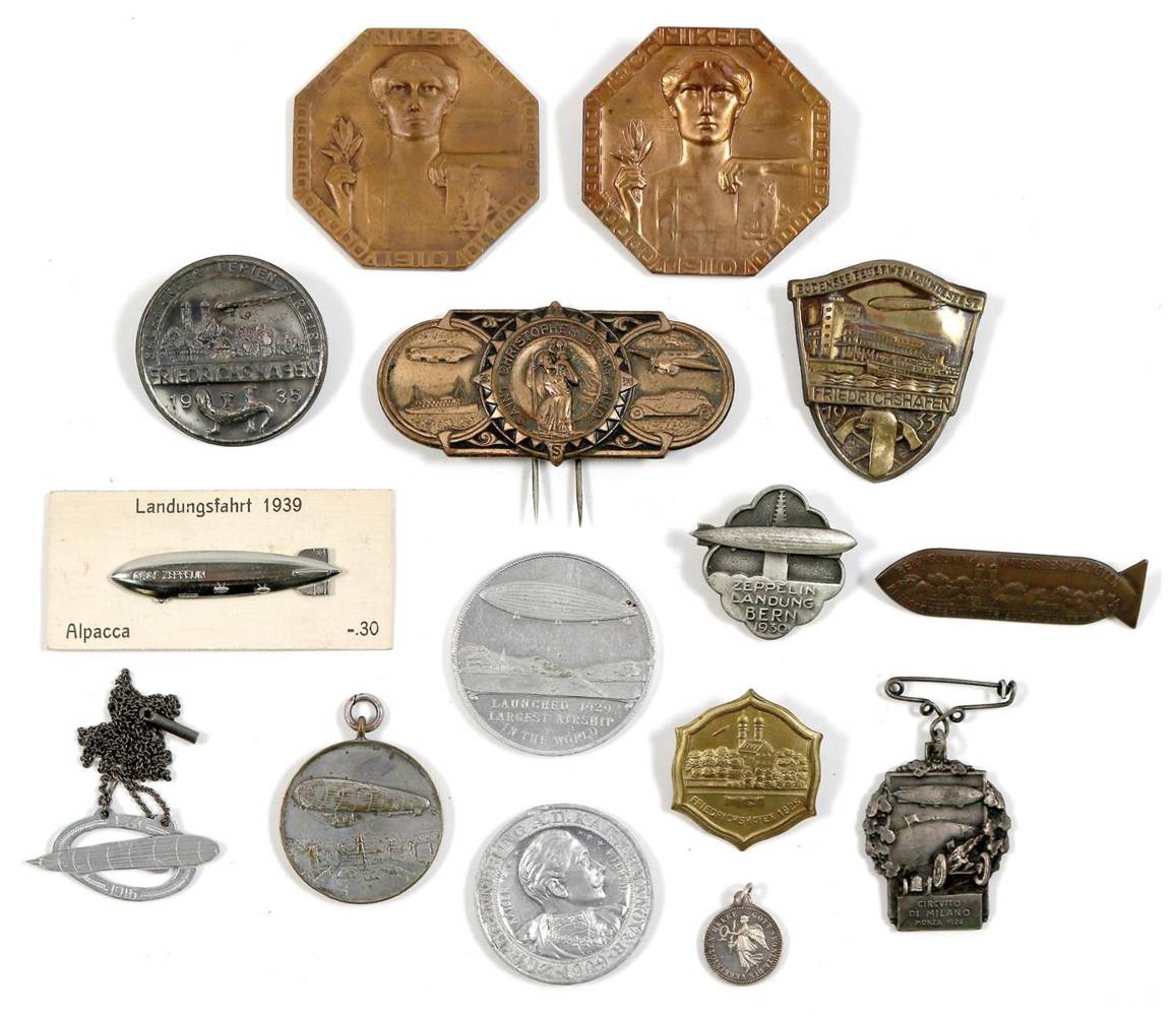 Große Abbildung Nr.1: 138-3080 Zeppelinmemorablien.: (Münzen und Medaillen, Zeppelin)